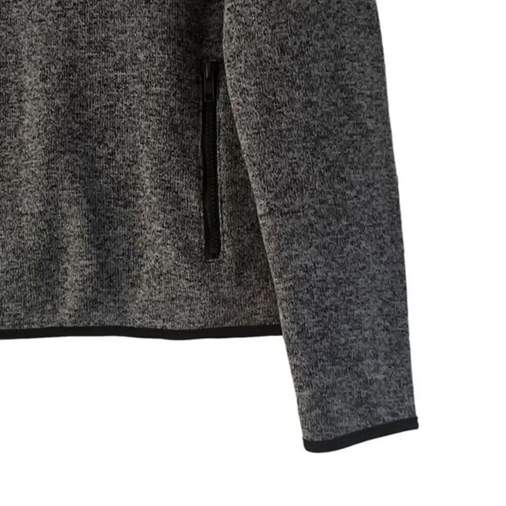 Aeropostale Men's Gray Heather Quarter-Zip Fleece Pullover Sweater S/P‎